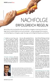Textansicht des Artikels Nachfolge erfolgreich regeln